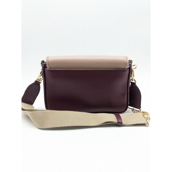 MICHAEL KORS Bradshaw leather women's crossbody messenger bag -BERRY MULTI - Picture 12 of 13